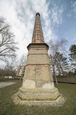 Komín krematoria v Litoměřicích